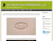 Tablet Screenshot of jacksonleatherwork.com